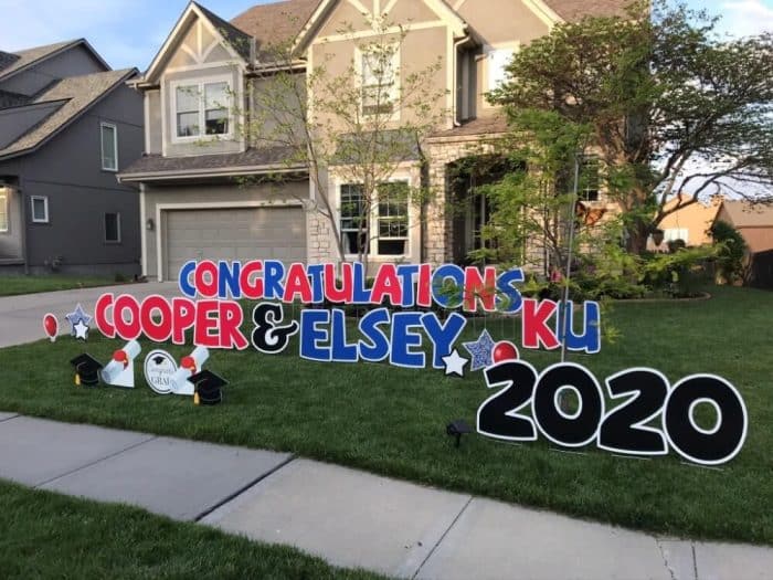 congratulations yard signs kc south metro